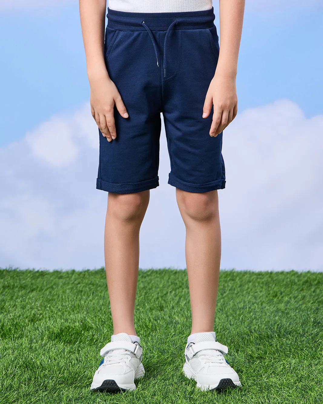 Boys Navy Elasticated Waist Active Shorts sold by Redtag