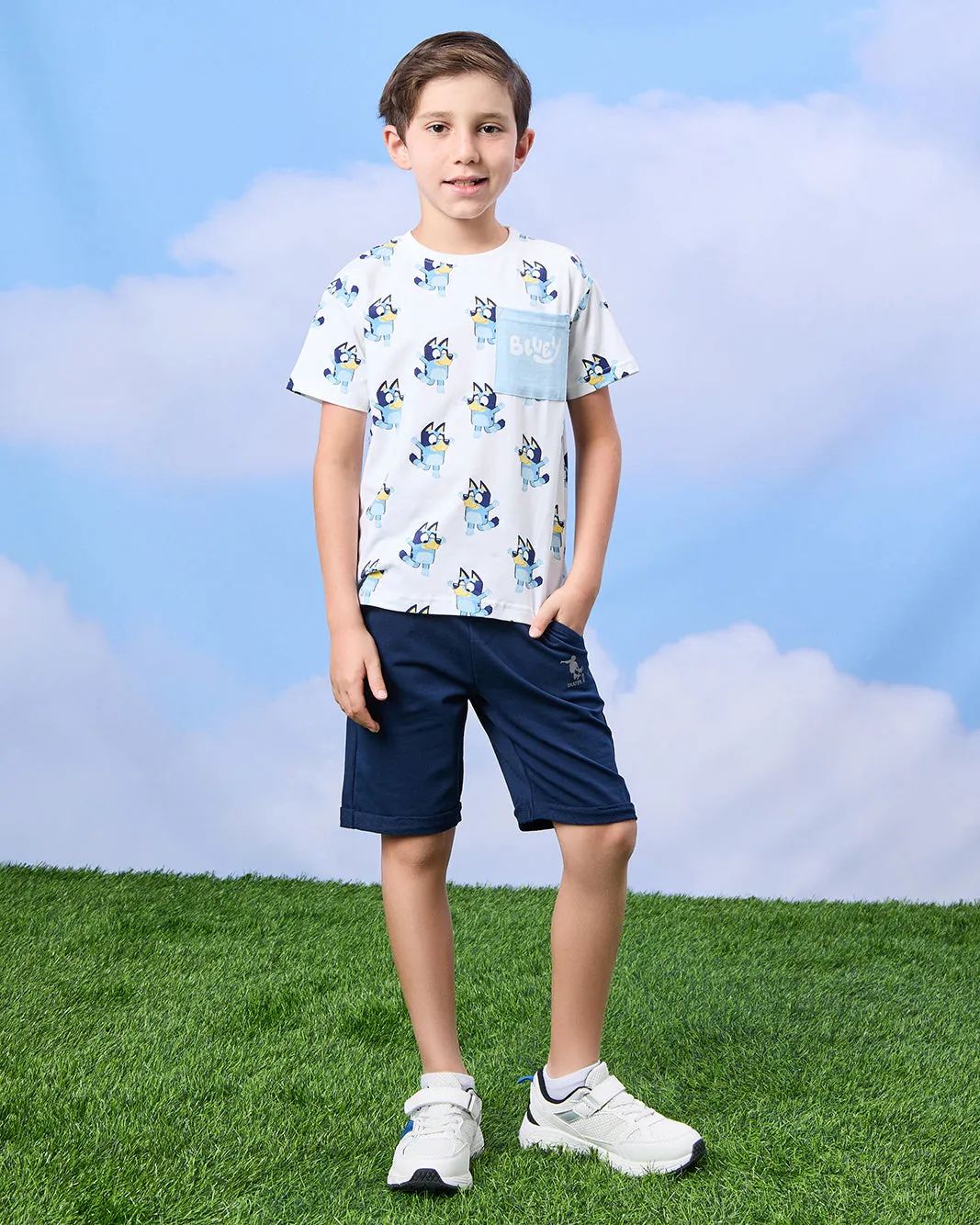 Boys Navy Elasticated Waist Active Shorts sold by Redtag product image thumbnail 2