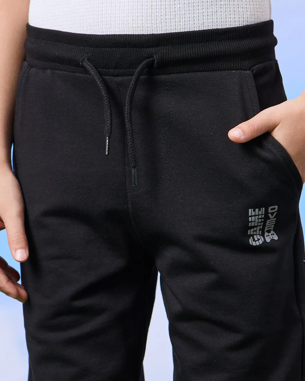 Boys Black Elasticated Waist Active Shorts sold by Redtag product image thumbnail 4