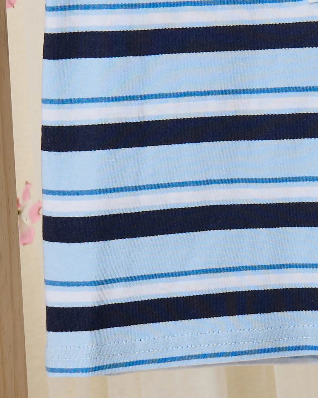 Infant Boys Blue And Navy Striped T-Shirt sold by Redtag product image thumbnail 3