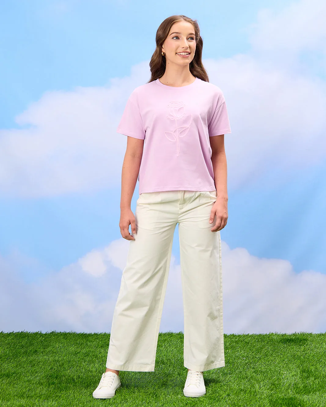 Senior Girls Pink Embroidered Top sold by Redtag product image thumbnail 2