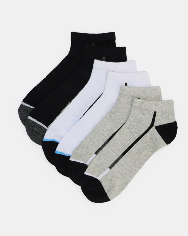 Men Assorted Ankle Length Socks (3 Pairs) sold by Redtag