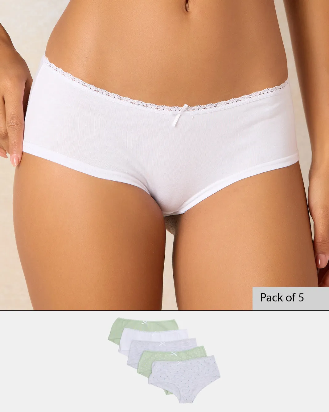 Women Boyleg Brief Set (Pack of 5) sold by Redtag