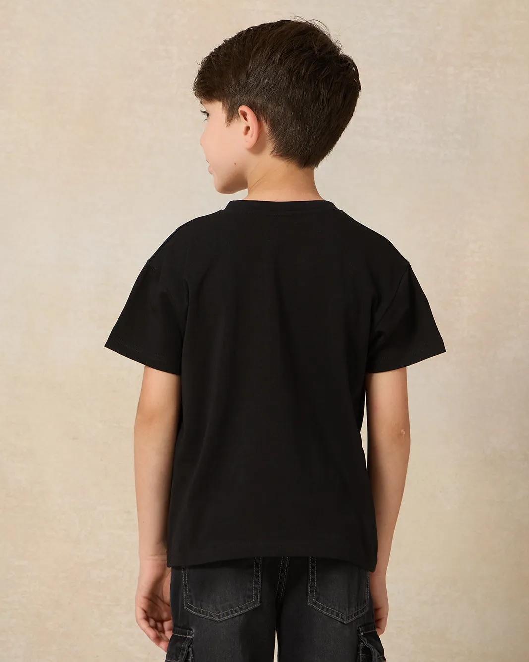 Boys Black Sonic Short Sleeve T-Shirt sold by Redtag product image thumbnail 3