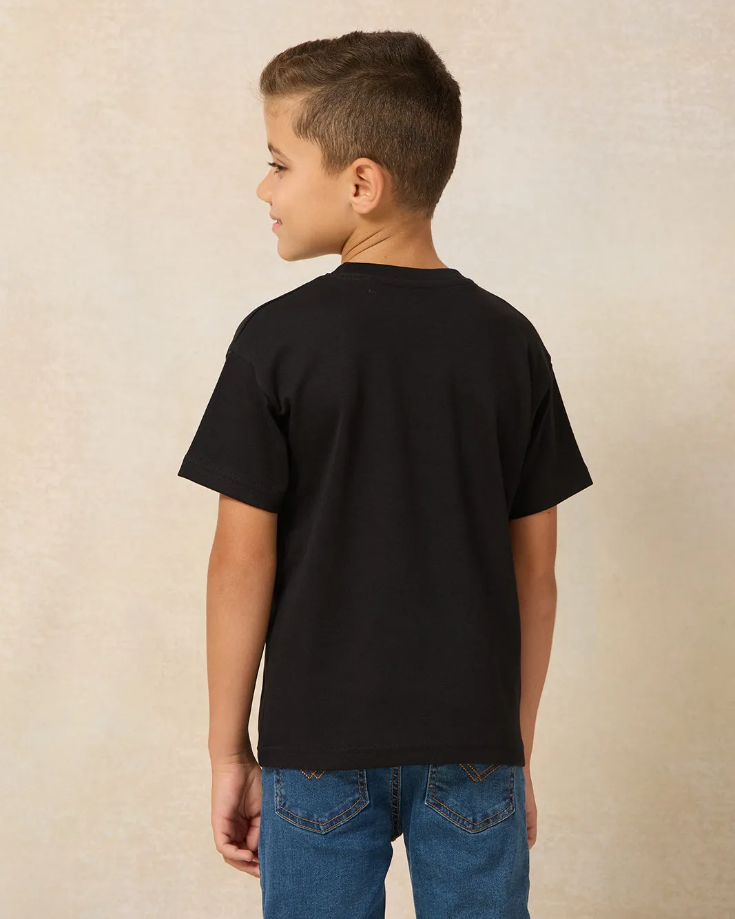 Boys Black Sonic Printed T-Shirt sold by Redtag product image thumbnail 2