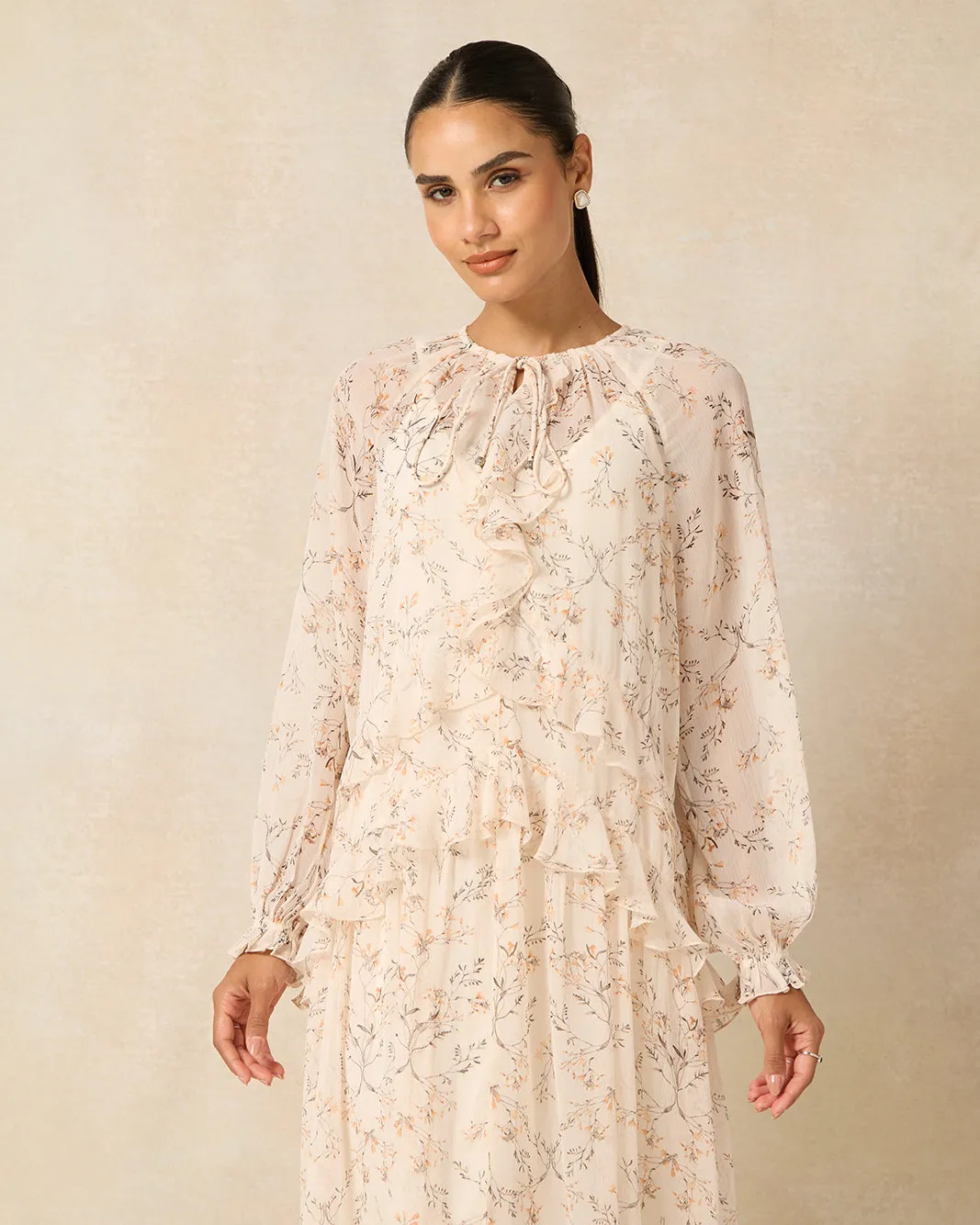 Women Pink Printed Ruffle Boho Maxi Dress sold by Redtag product image thumbnail 2