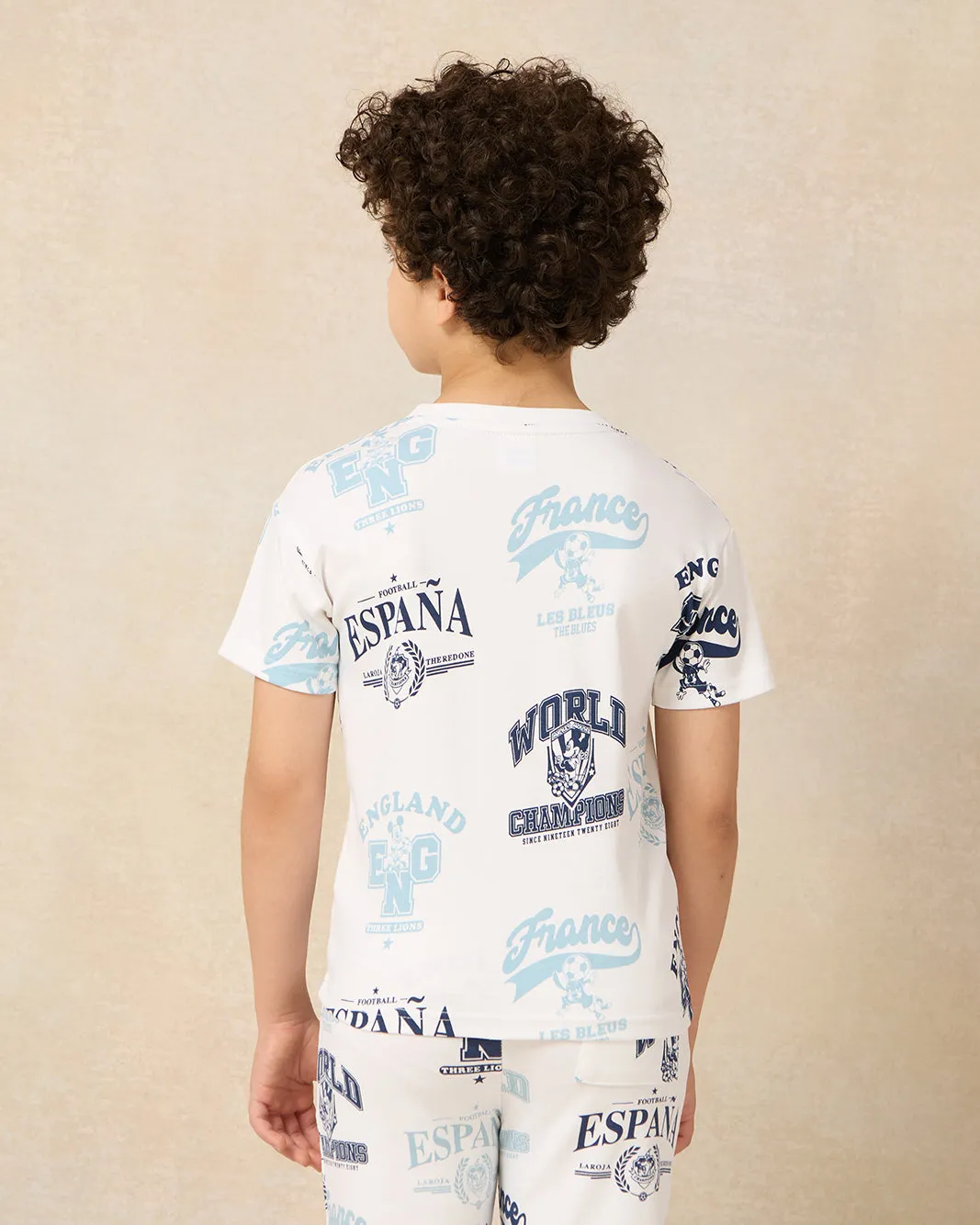 Boys White Printed T-Shirt sold by Redtag product image thumbnail 3