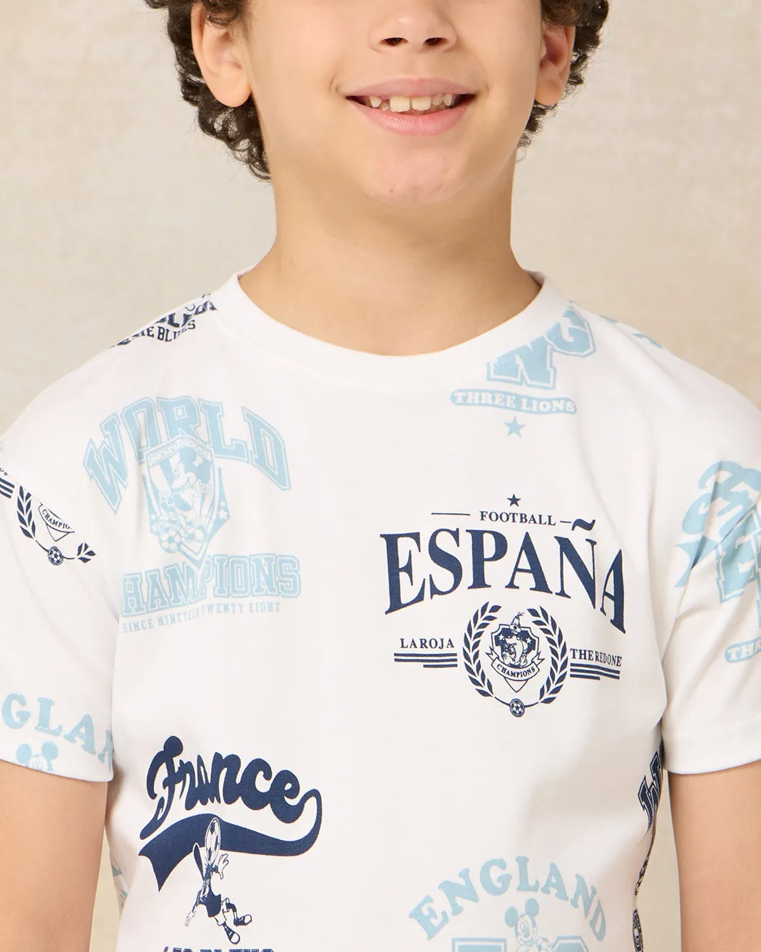 Boys White Printed T-Shirt sold by Redtag product image thumbnail 4