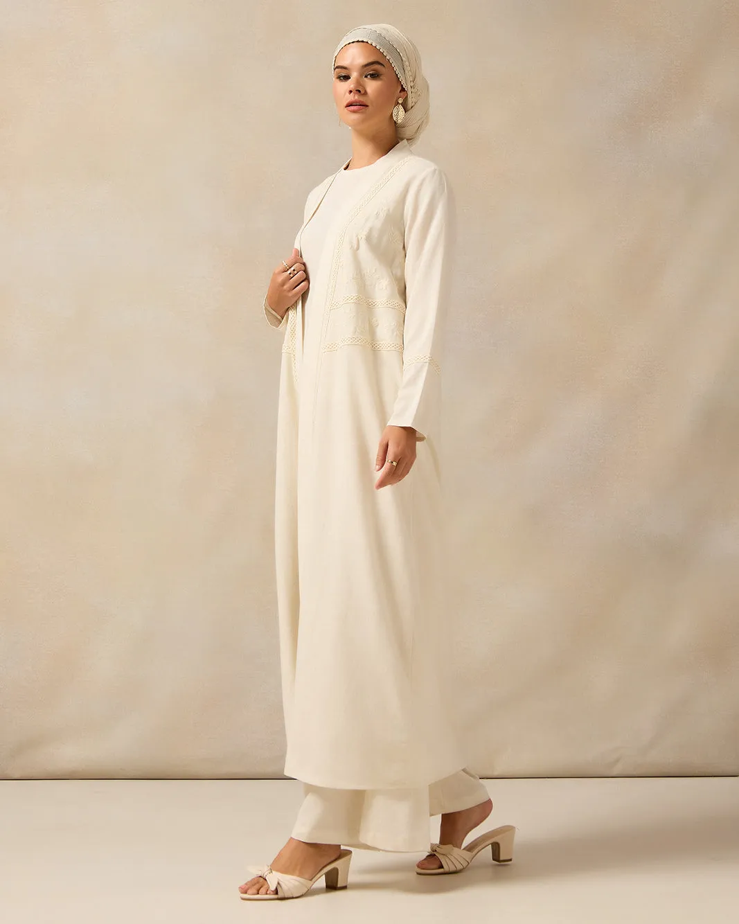 Women Ivory Wide Leg Trousers sold by Redtag product image thumbnail 2