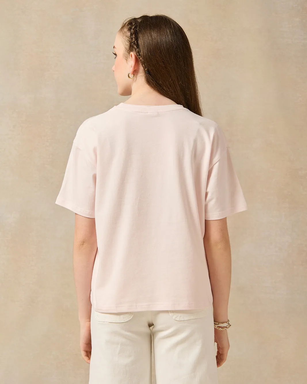 Senior Girls Pink Bow Sequins Top sold by Redtag product image thumbnail 3