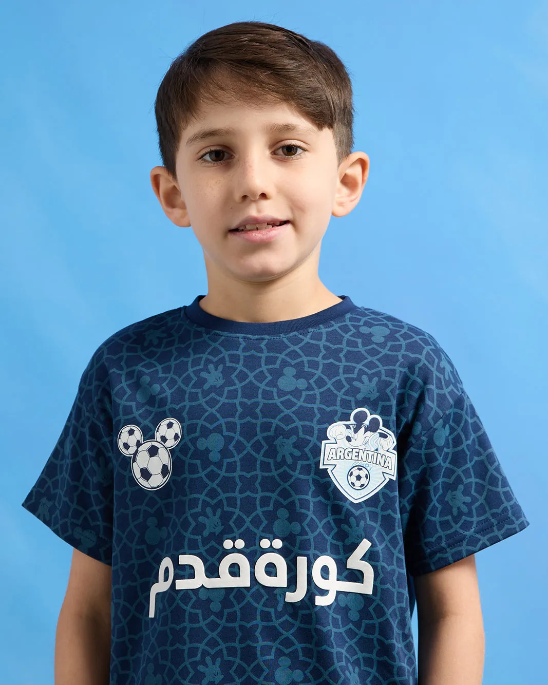 Boys Navy Printed T-Shirt sold by Redtag product image thumbnail 4