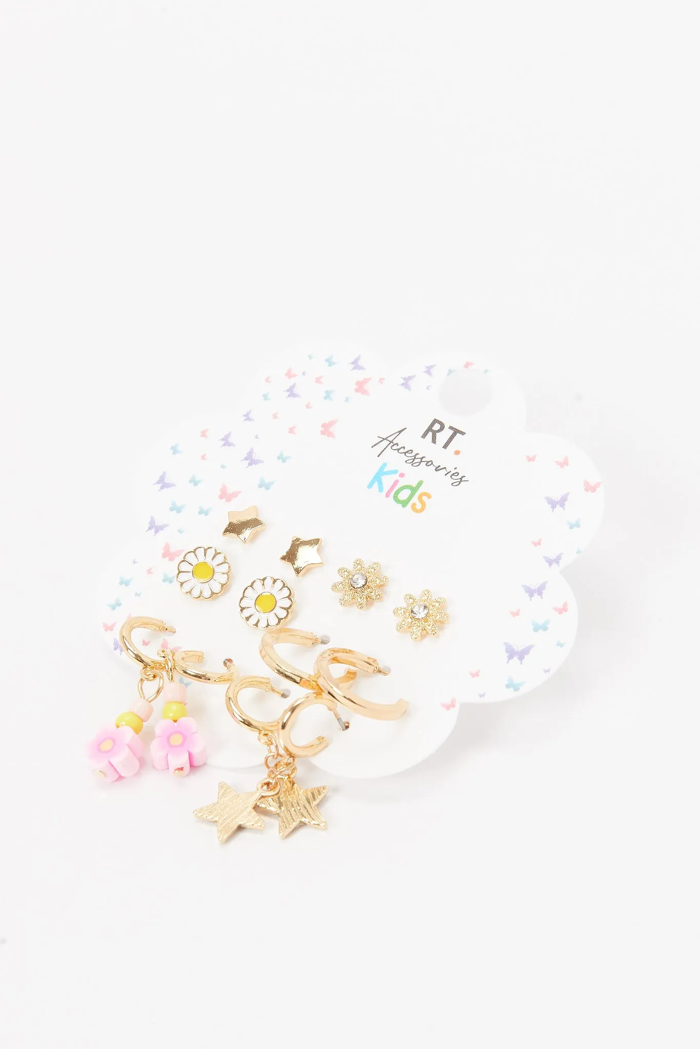 Girls Assorted Earring Studs (6 Piars) sold by Redtag product image thumbnail 2