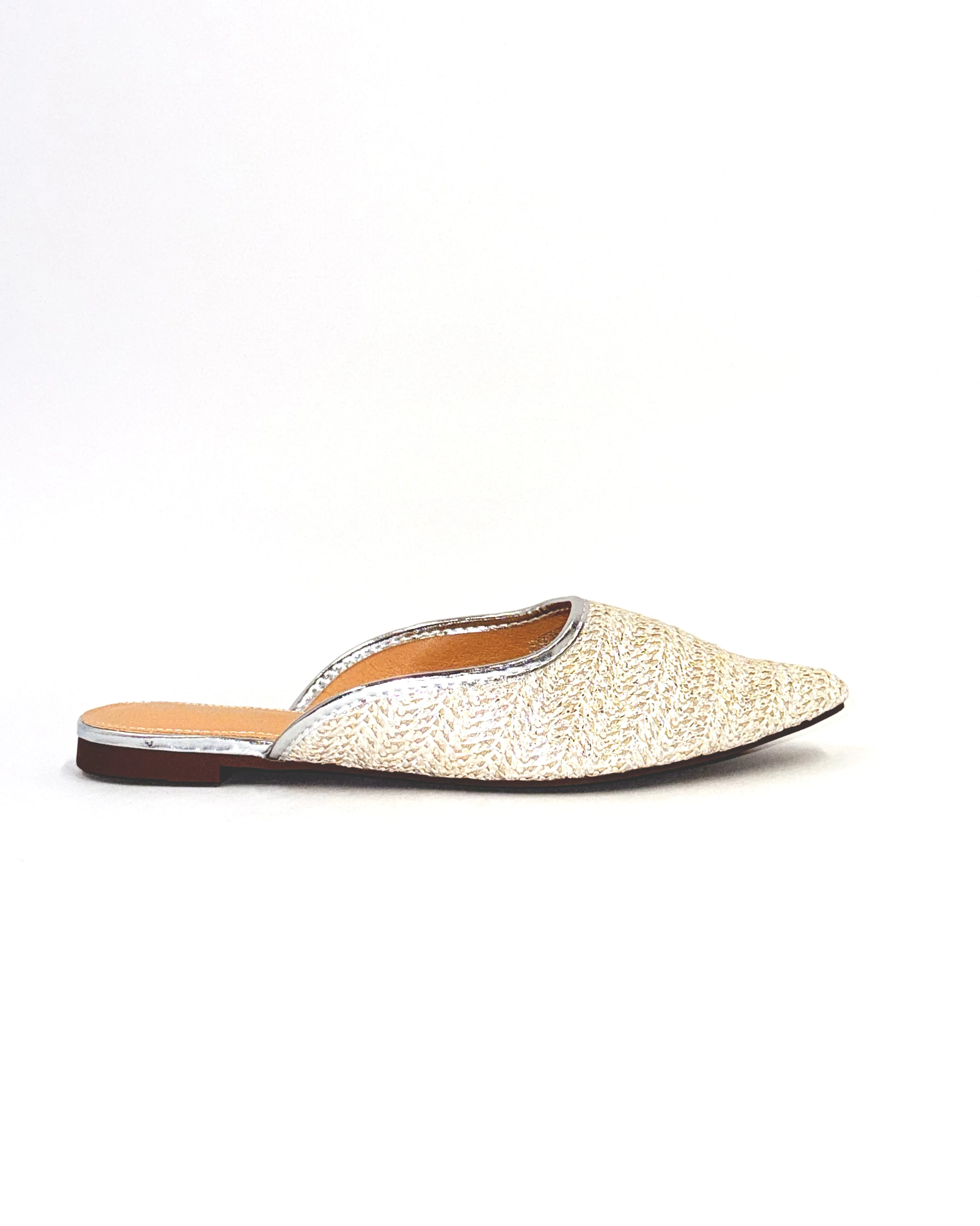 Women Beige Weaved Mule sold by Redtag