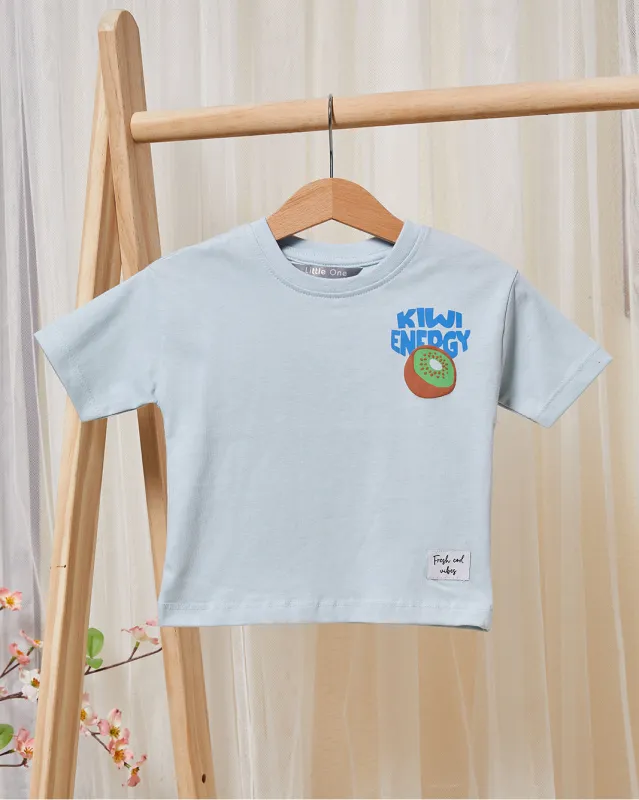 Infant Boys Blue Printed T-Shirt sold by Redtag