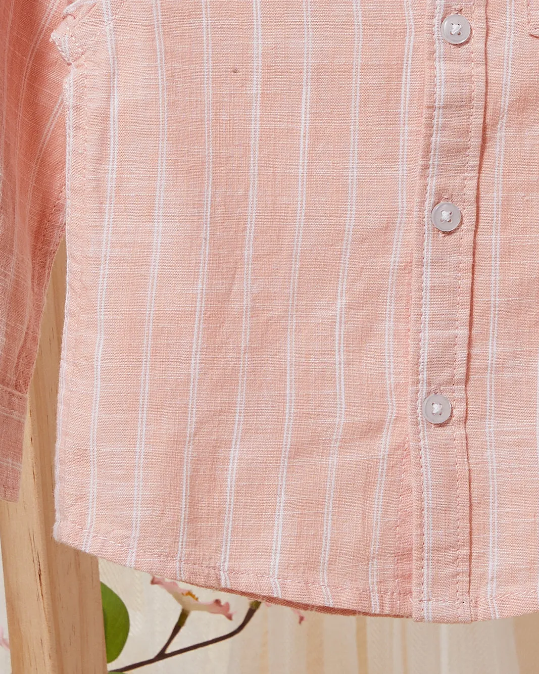 Infant Boys Apricot Striped Shirt sold by Redtag product image thumbnail 4