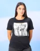 Women Black Minnie Mouse Print T-Shirt sold by Redtag