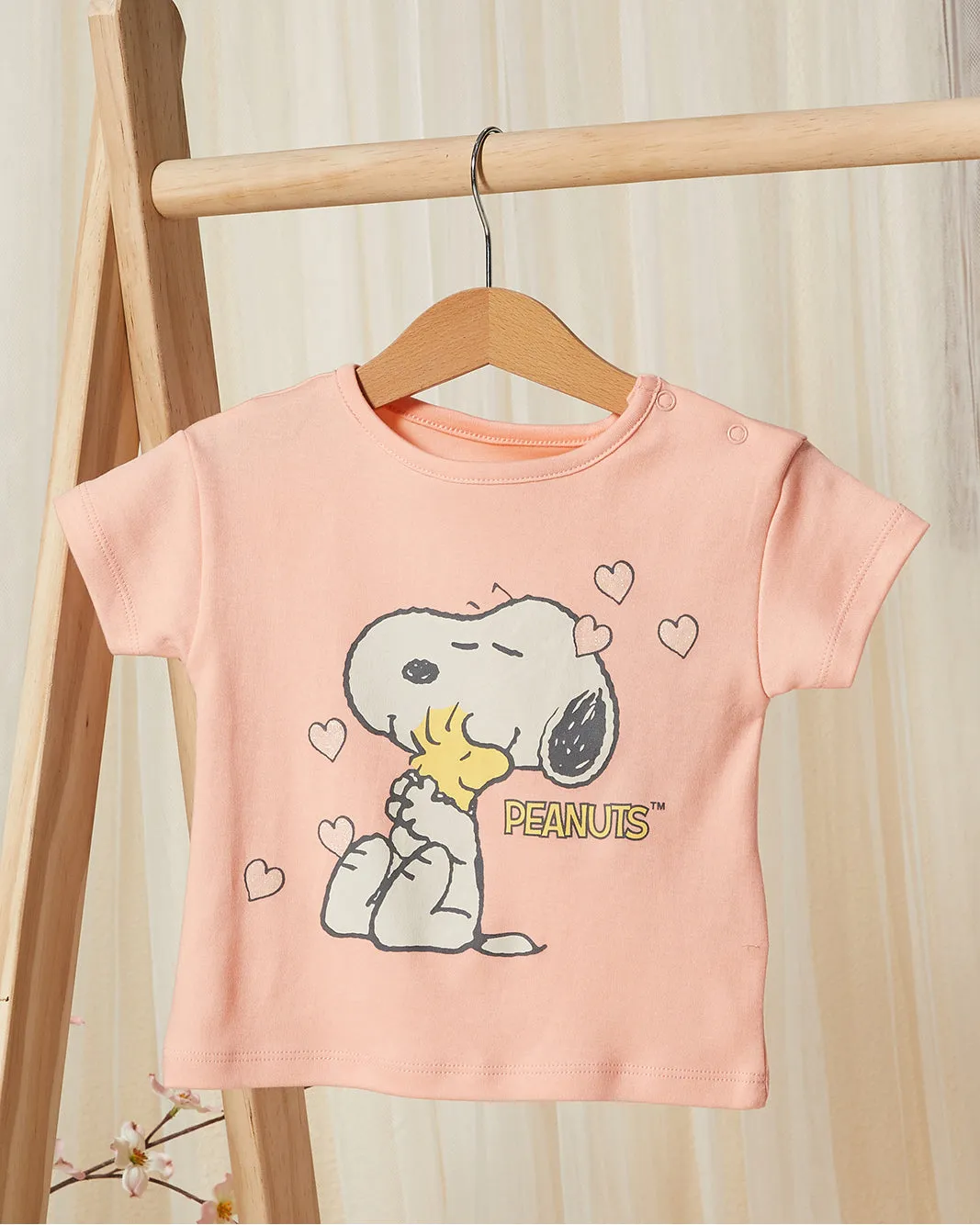 Infant Girls Pink Snoopy Pyjama Set (2 Piece) sold by Redtag product image thumbnail 2