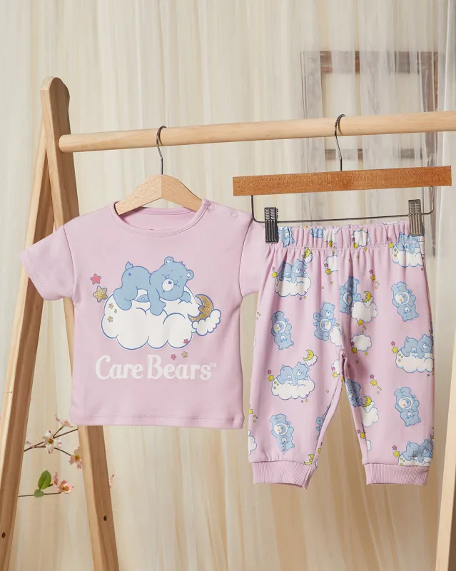 Infant Girls Lilac Care Bears Print Pyjama Set (2 Piece) sold by Redtag