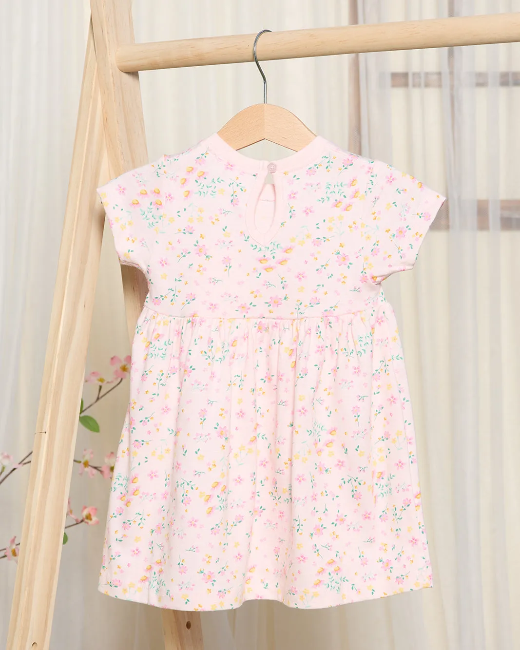 Infant Girls Pink Floral Dress sold by Redtag product image thumbnail 4