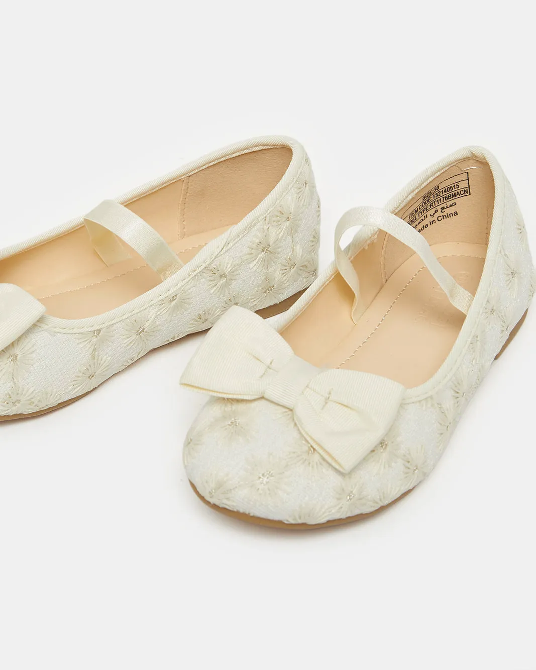 Girls Cream Floral Ballerina sold by Redtag product image thumbnail 3