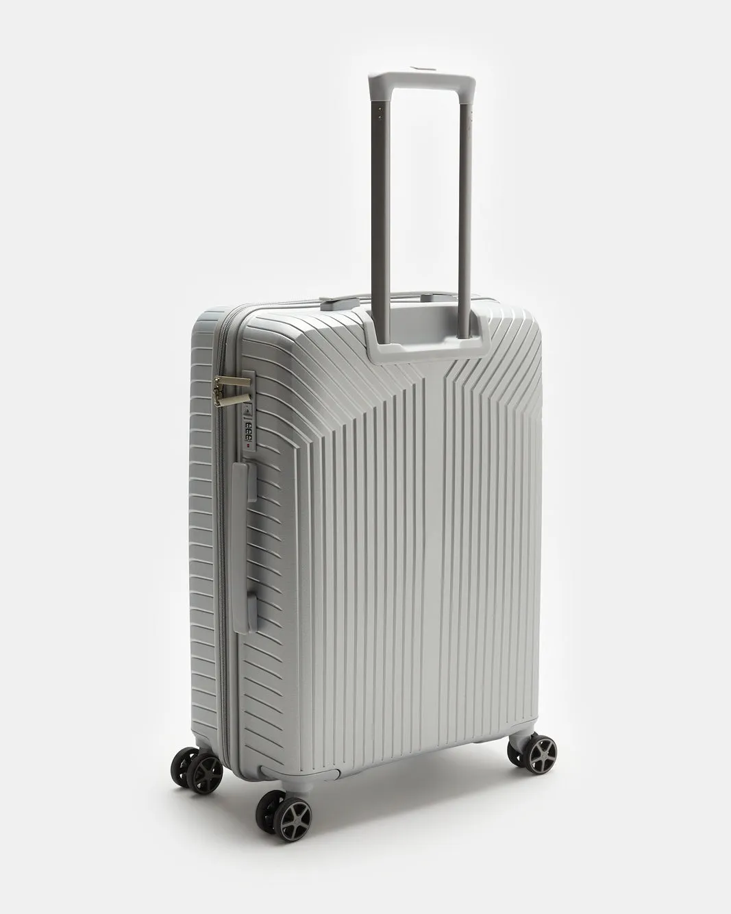 Silver Textured Trolley Luggage Trolley (28 Inch) sold by Redtag product image thumbnail 2
