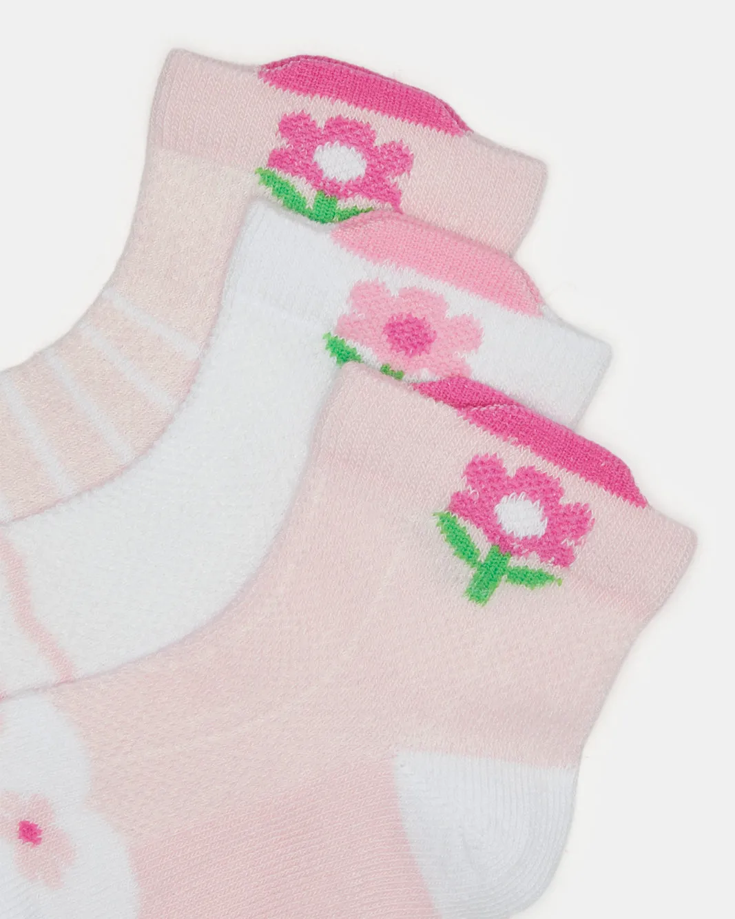 Girls Assorted Print Ankle Socks (3 Pairs) sold by Redtag product image thumbnail 3