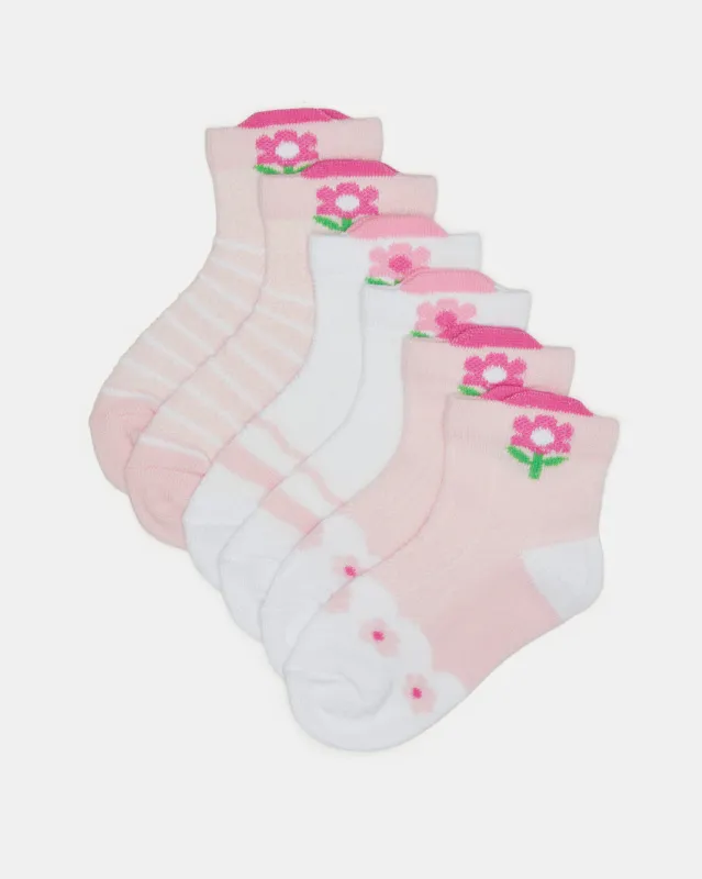 Girls Assorted Print Ankle Socks (3 Pairs) sold by Redtag