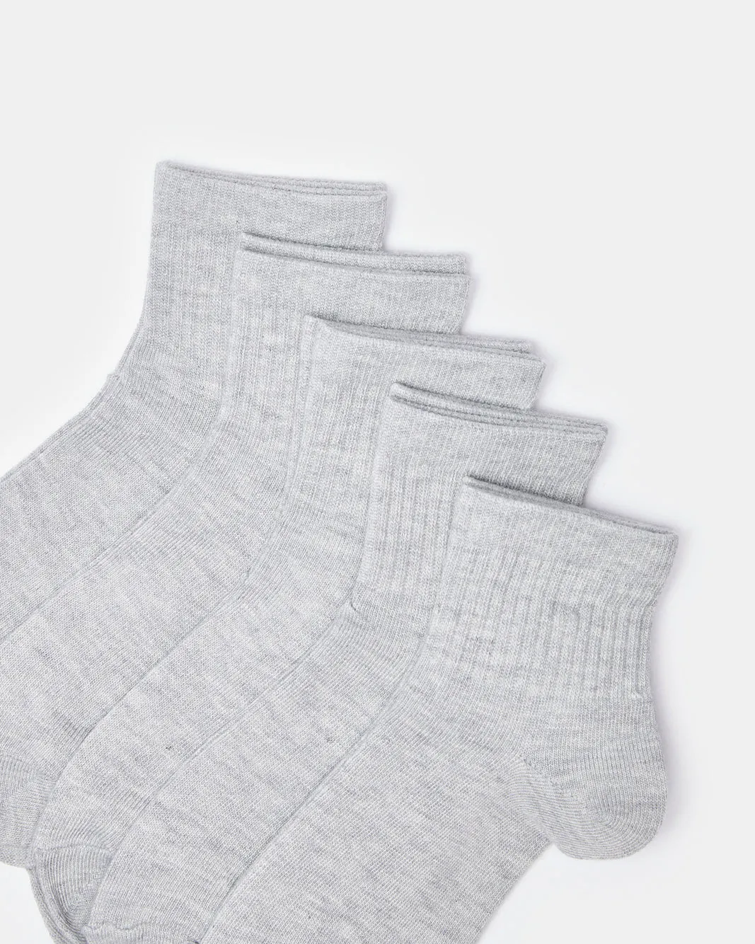 Senior Boys Grey Ankle Socks Set (5 Pairs) sold by Redtag product image thumbnail 2