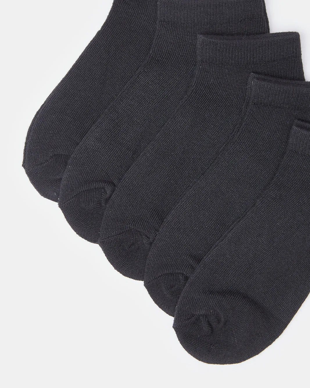 Senior Boys Black Ankle Socks Set (5 Pairs) sold by Redtag product image thumbnail 3