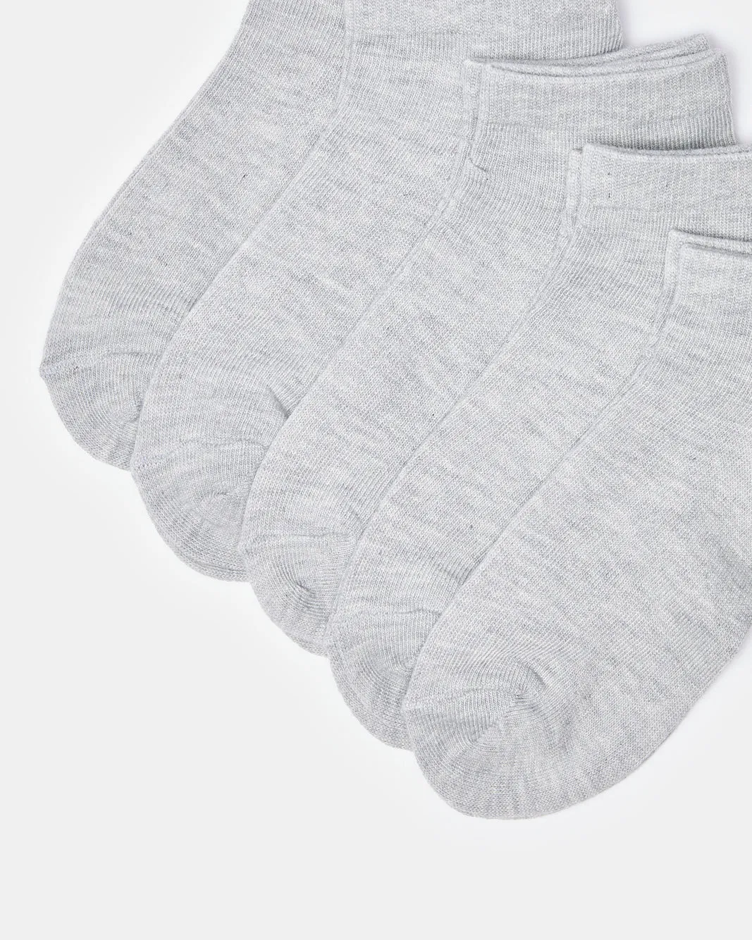 Senior Boys Grey Ankle Socks Set (5 Pairs) sold by Redtag product image thumbnail 3