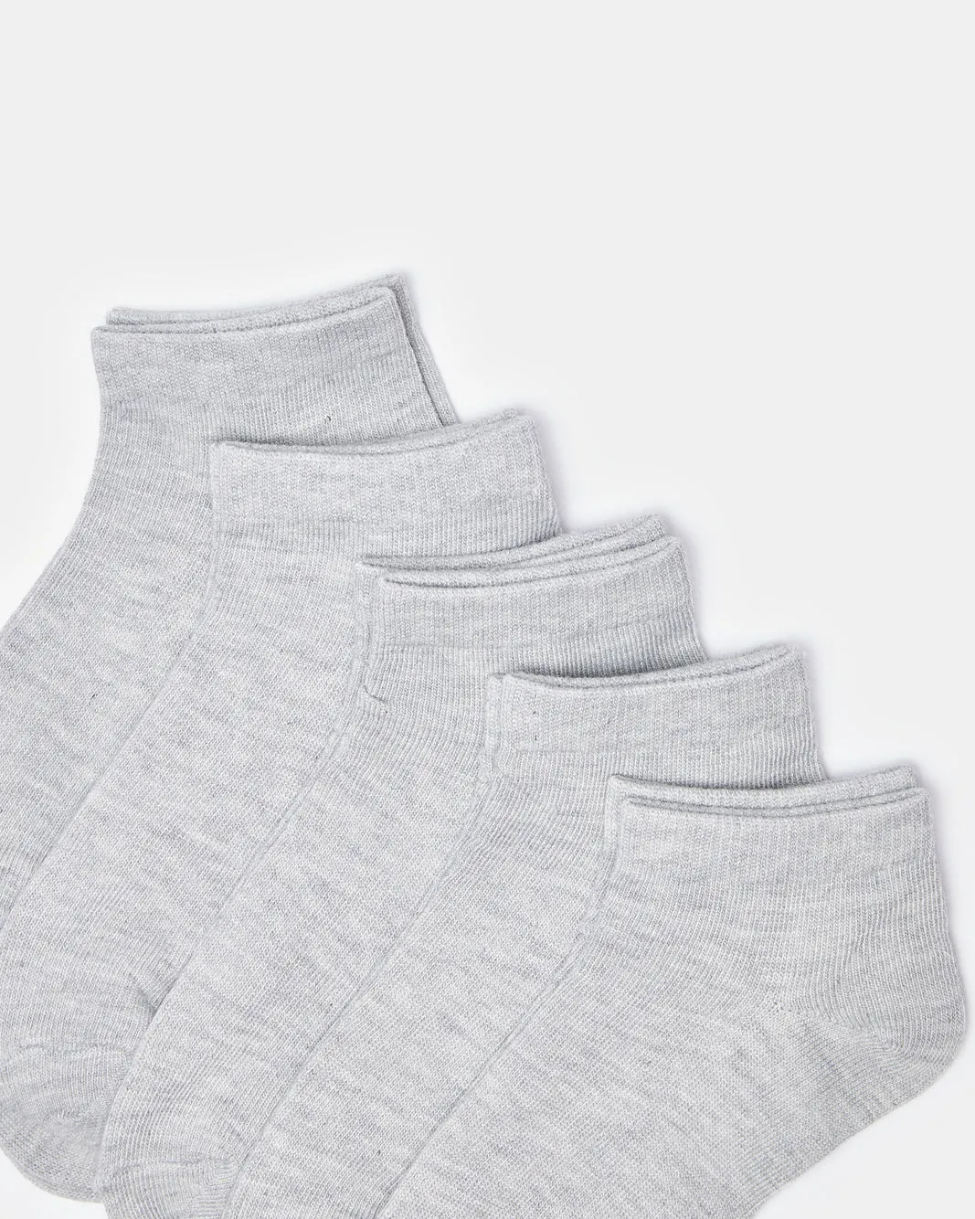 Senior Boys Grey Ankle Socks Set (5 Pairs) sold by Redtag product image thumbnail 2