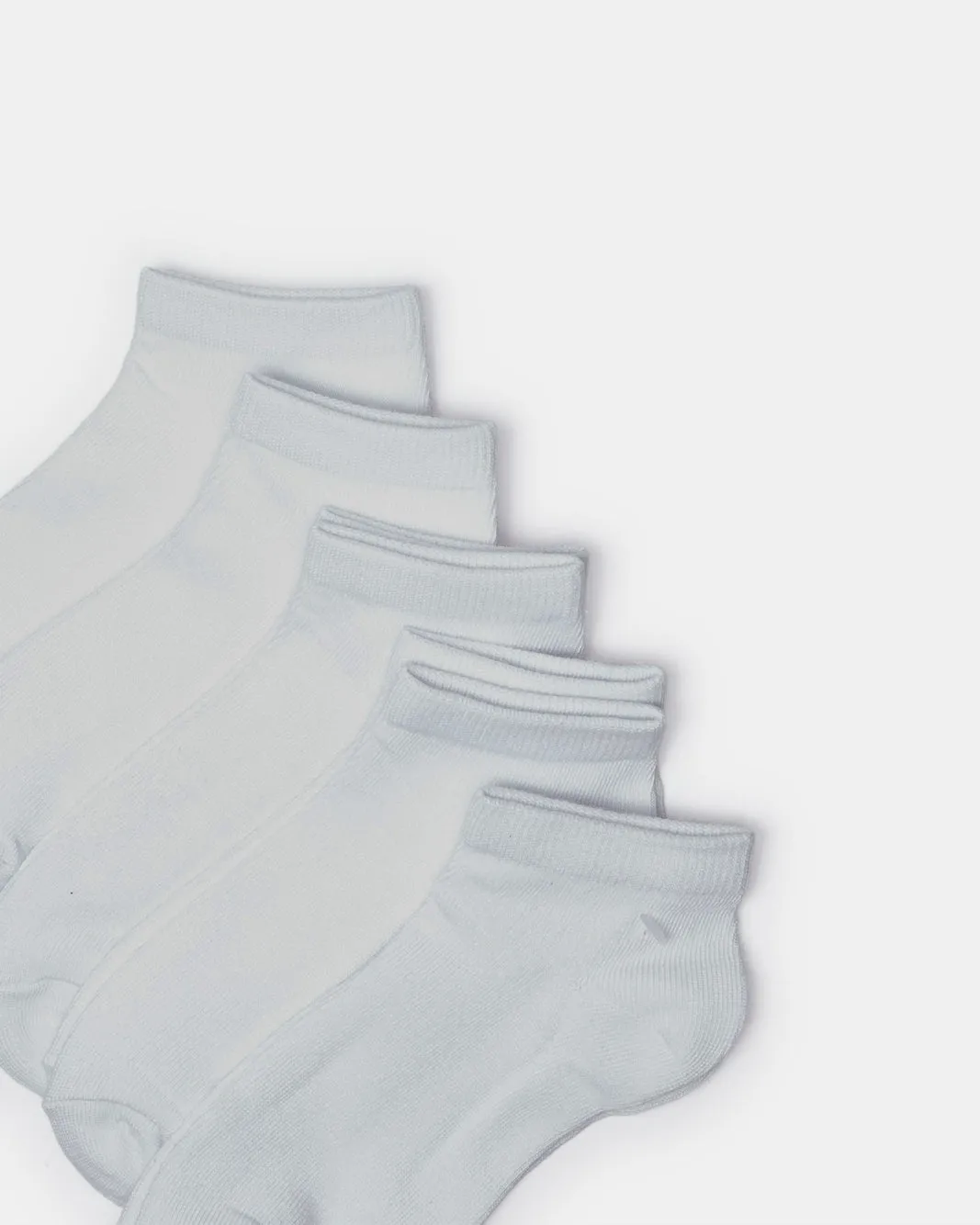 Senior Boys White Ankle Socks Set (5 Pairs) sold by Redtag product image thumbnail 2