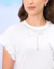 Senior Girls White Embellished Top sold by Redtag