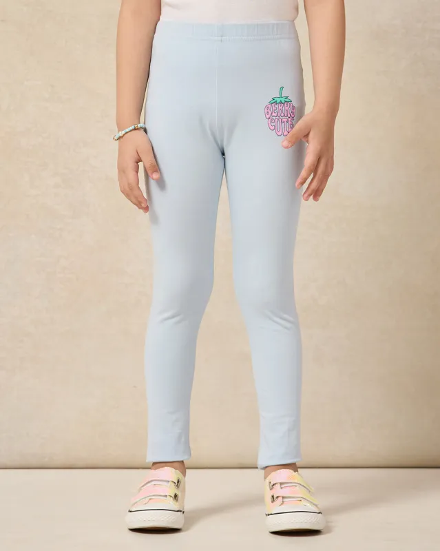 Girls Blue Berry Cute Print Leggings sold by Redtag