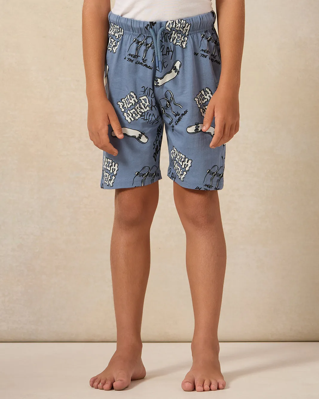 Boys Grey Printed Pyjama Set (2 Piece) sold by Redtag product image thumbnail 3