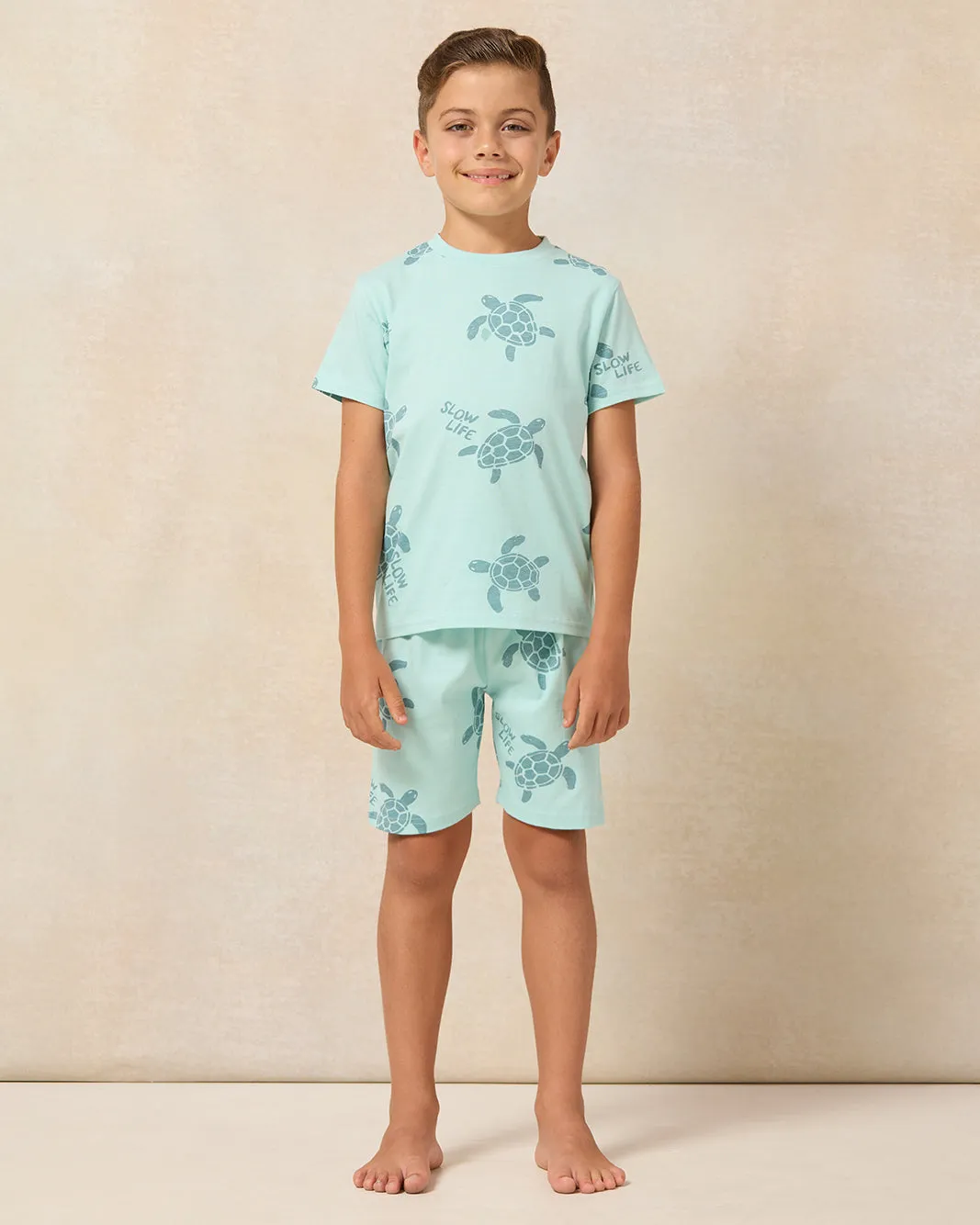 Boys Blue Turtle Printed Pyjama Set (2 Piece) sold by Redtag