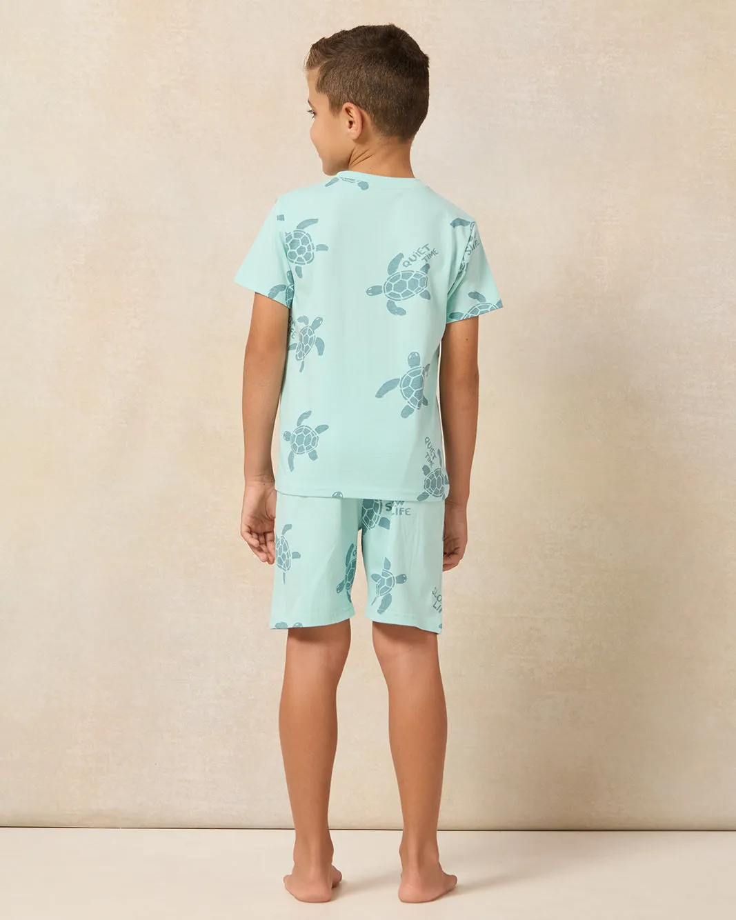 Boys Blue Turtle Printed Pyjama Set (2 Piece) sold by Redtag product image thumbnail 4