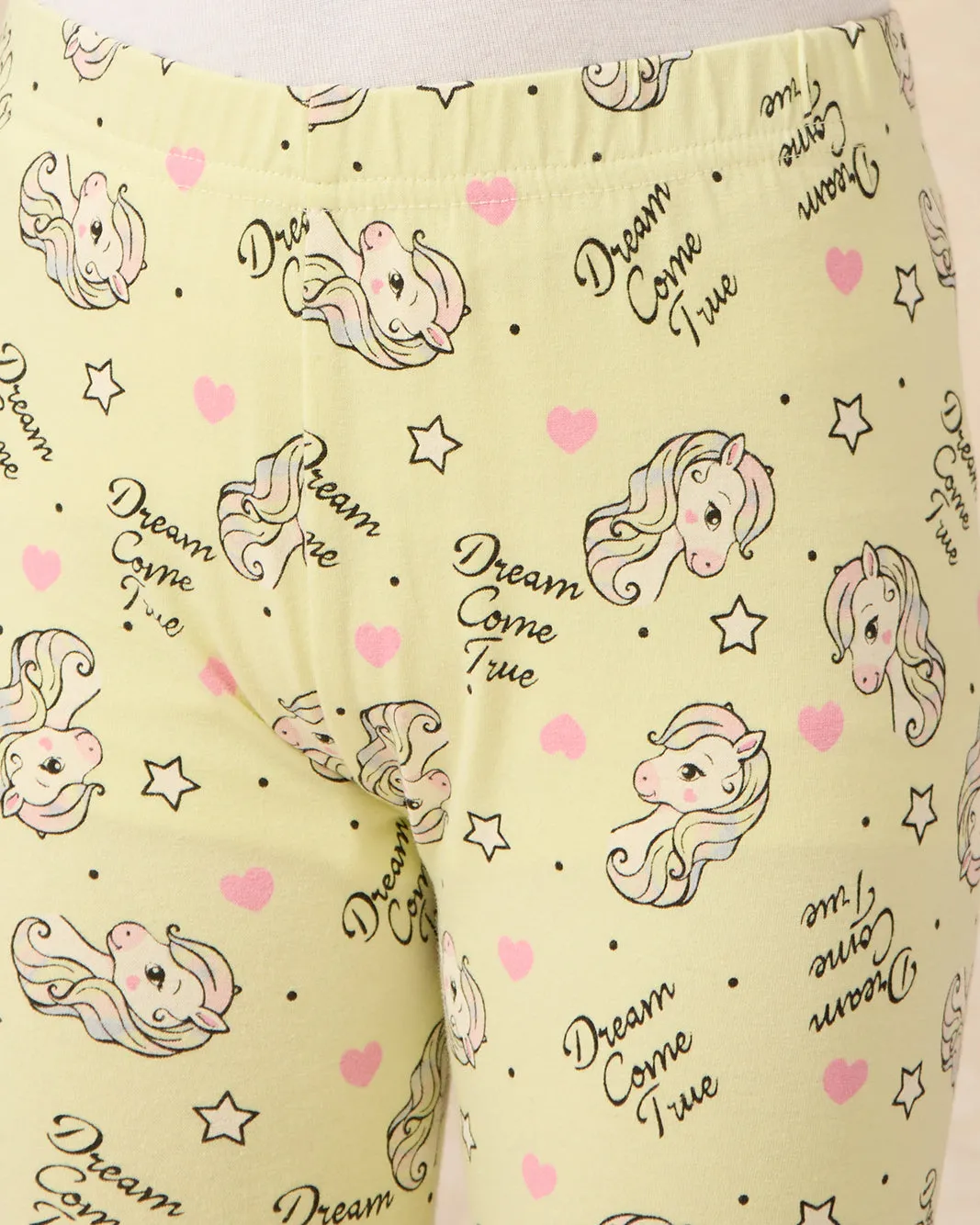 Girls Yellow Horse All Over Print Legging sold by Redtag product image thumbnail 4