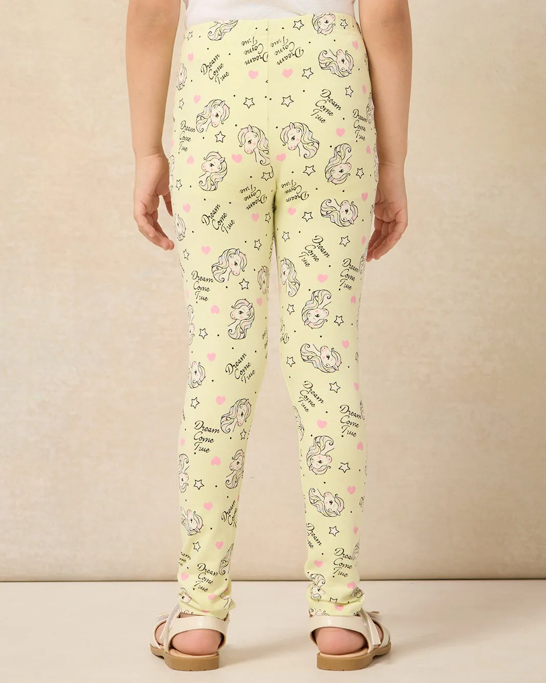 Girls Yellow Horse All Over Print Legging sold by Redtag product image thumbnail 3