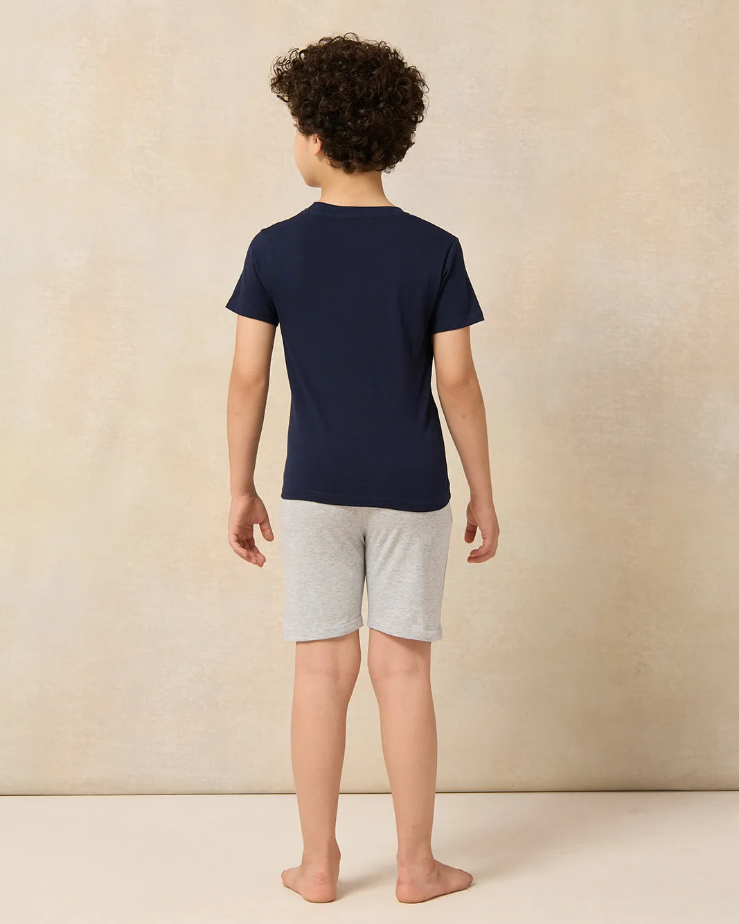 Boys Black And Grey Printed Pyjama Set (2 Piece) sold by Redtag product image thumbnail 4