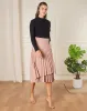Women Pink Pleated Skirt sold by Redtag
