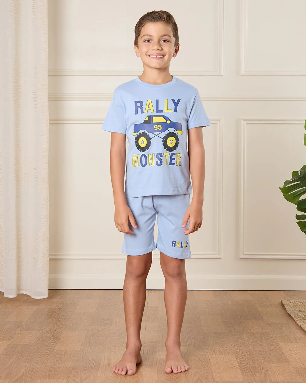 Boys Blue Printed Pyjama Set (2 Piece) sold by Redtag