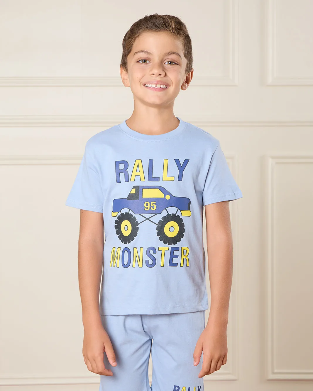 Boys Blue Printed Pyjama Set (2 Piece) sold by Redtag product image thumbnail 2