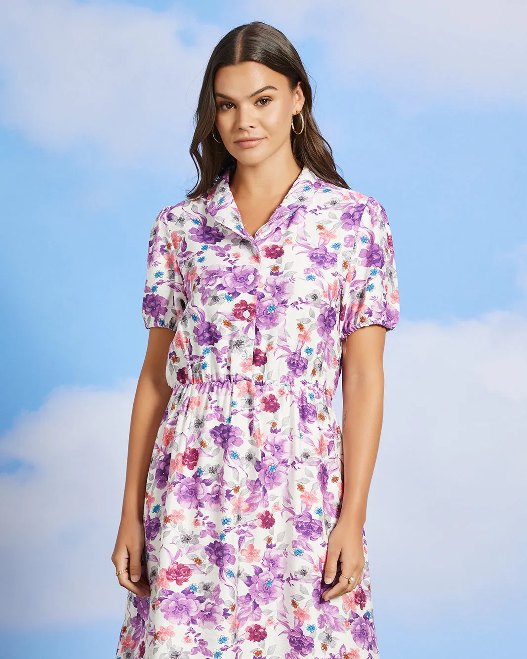 Women White Printed Casual Dress sold by Redtag product image thumbnail 2