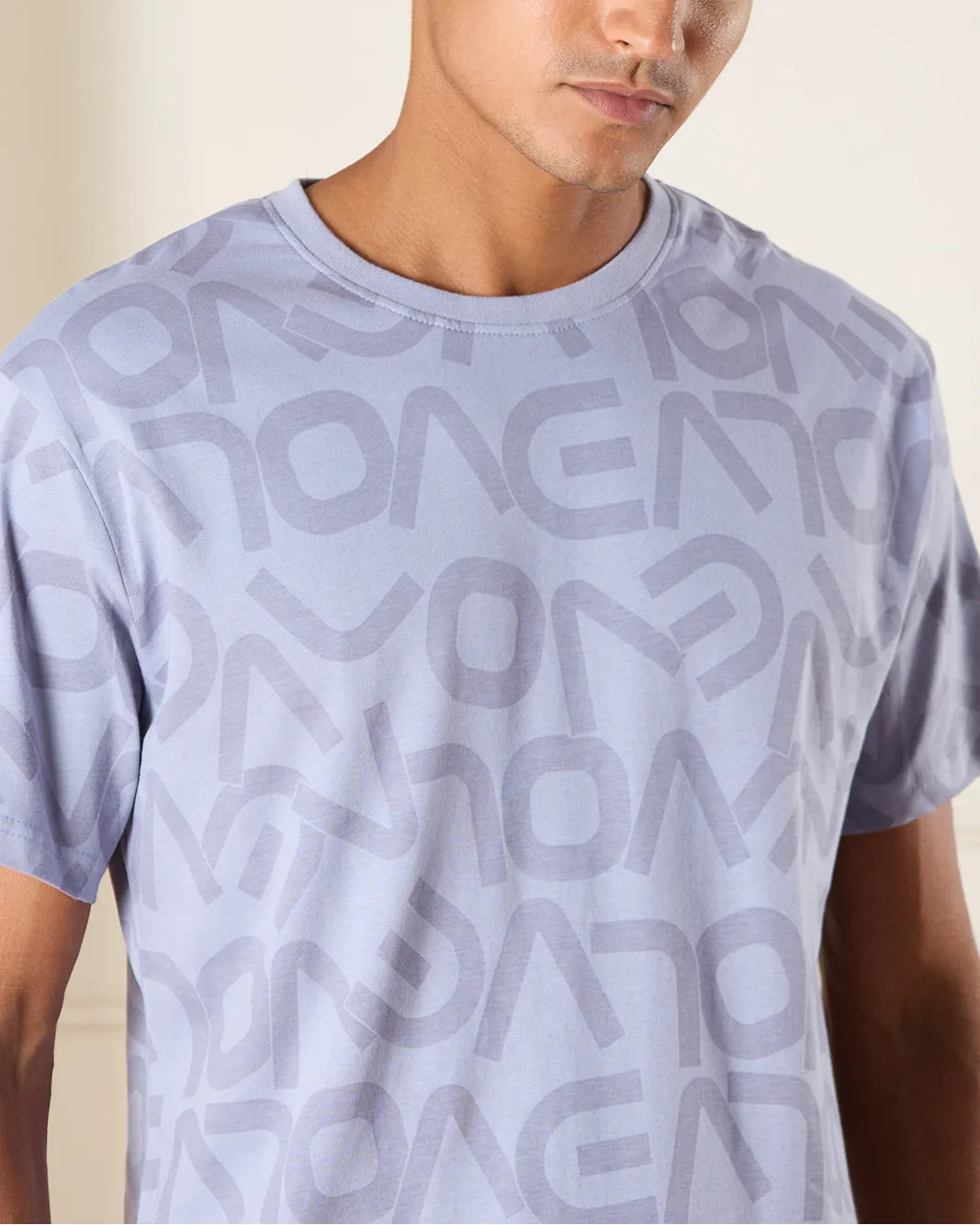 Men Purple Basic T-shirt sold by Redtag product image thumbnail 4