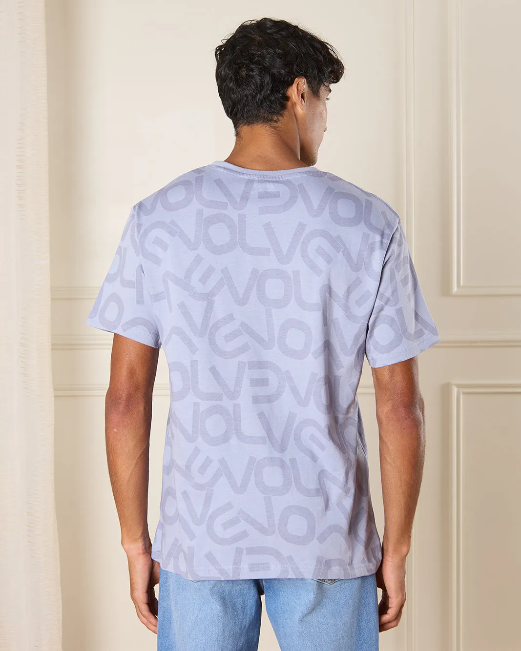 Men Purple Basic T-shirt sold by Redtag product image thumbnail 3