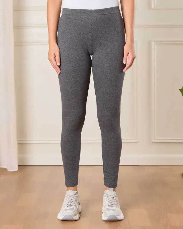 Women Grey Full Length Legging sold by Redtag