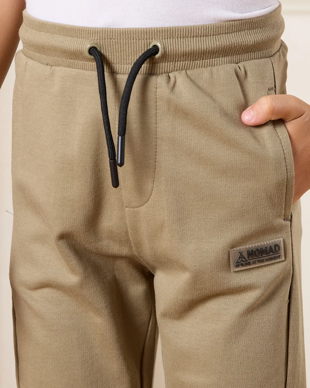 Boys Beige Embellished Active Pants sold by Redtag product image thumbnail 4