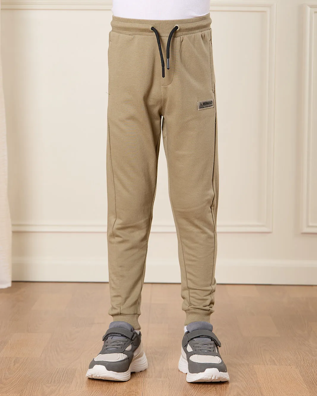 Boys Beige Embellished Active Pants sold by Redtag