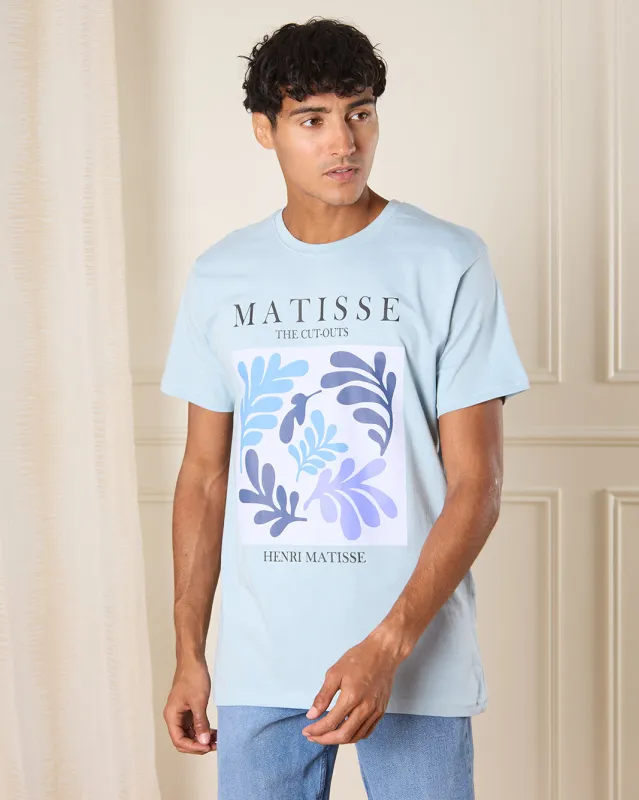 Men Blue Graphic T-Shirt sold by Redtag